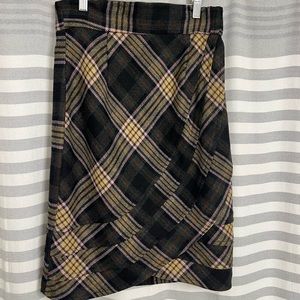 Wool-blend tartan pencil skirt Excellent Used condition from Anthropologie